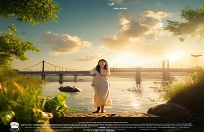 桥本有菜品牌广告大片，她在户外阳光场景中展示品牌产品，笑容自然大方充满感染力