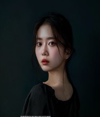 桥本有菜成熟风格写真，深色背景下她以冷艳眼神凝视镜头，展现出从少女到女人的蜕变